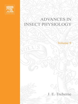 cover image of Advances in Insect Physiology